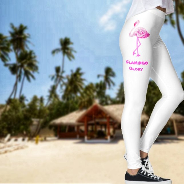 Leggings Flamant rose gloire (Set your own style, wearing these Flamingo Glory Leggings!)