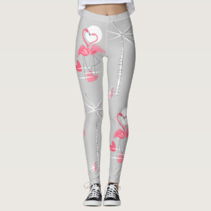 Leggings Flamant rose Love