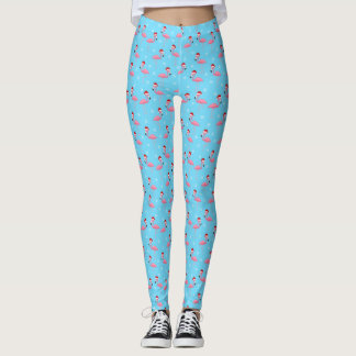 Leggings Flamant rose Noël
