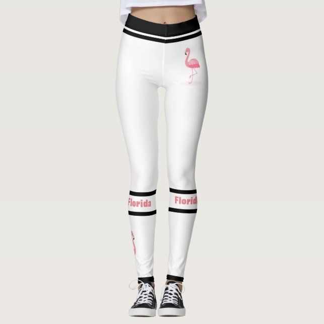 Leggings Flamants roses de Floride (Devant)