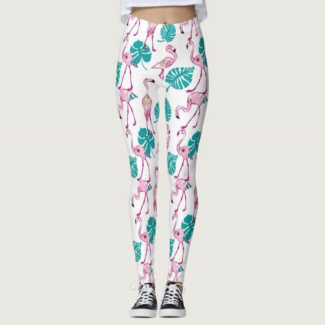 Leggings Flamants roses roses (Devant)