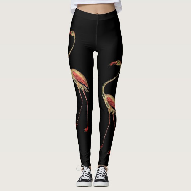 Leggings Flamants roses vintages (Devant)