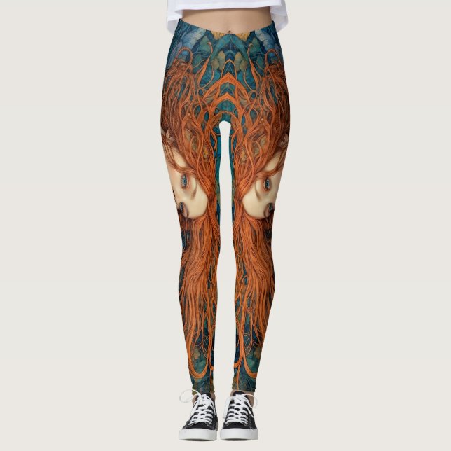 Leggings "Flame of the Tides" - A Colourful Portrait        (Devant)
