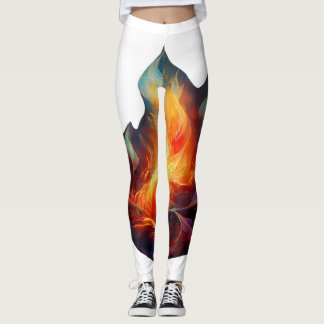 Leggings - Flames Artwork