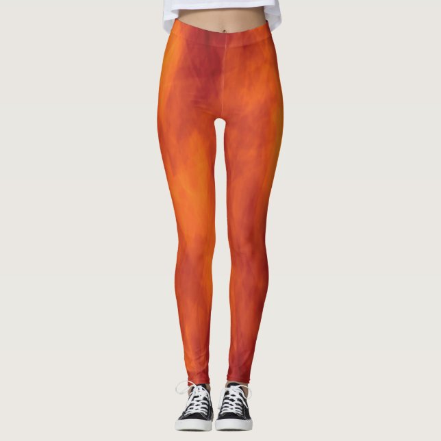 Leggings Flamme orange (Devant)