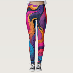 Leggings Flammes de couleur