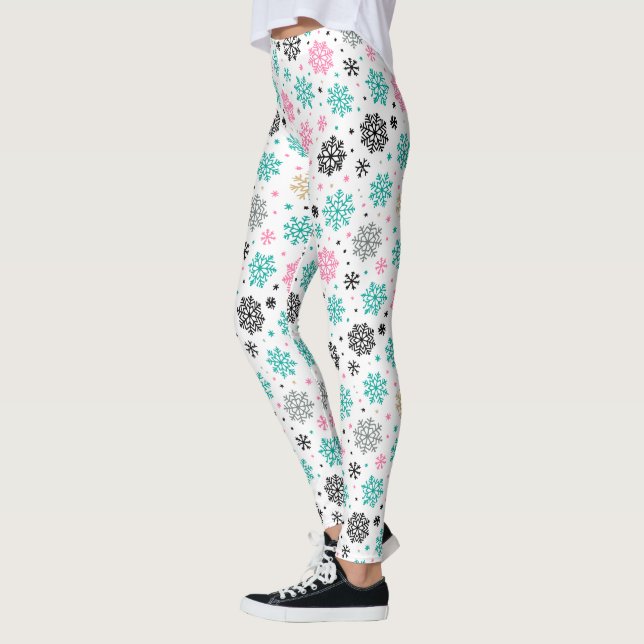 Leggings Flèches de neige rétro (Gauche)