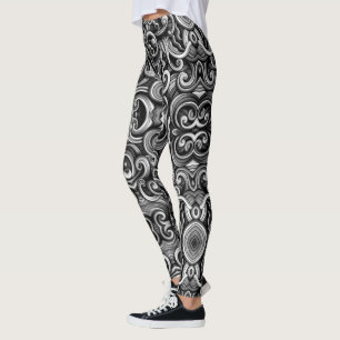 Leggings Flèches d'énergie en argent