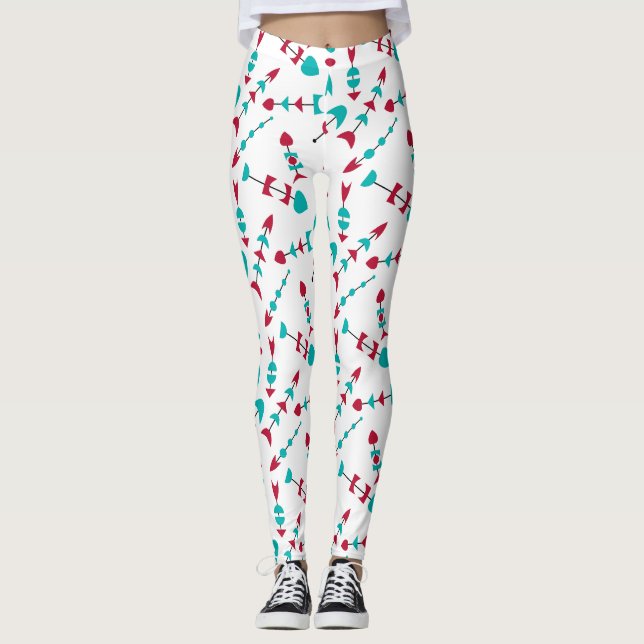 Leggings Flèches modernes du milieu du siècle (Devant)