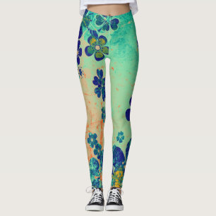 Leggings Fleur Bleu #2