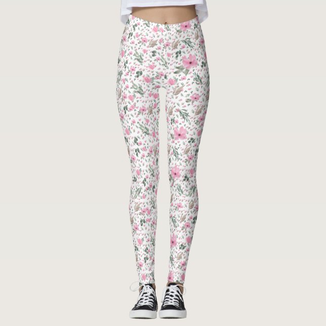 Leggings Fleur botanique vintage (Devant)