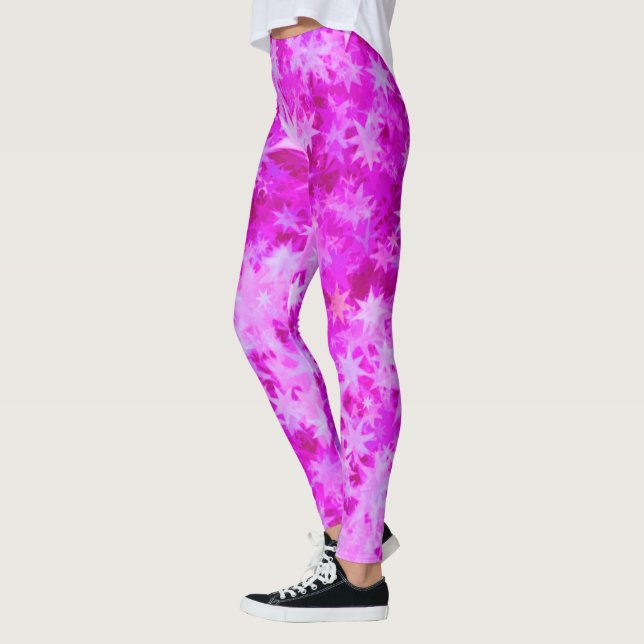 Leggings Fleur céleste de Noël (Gauche)