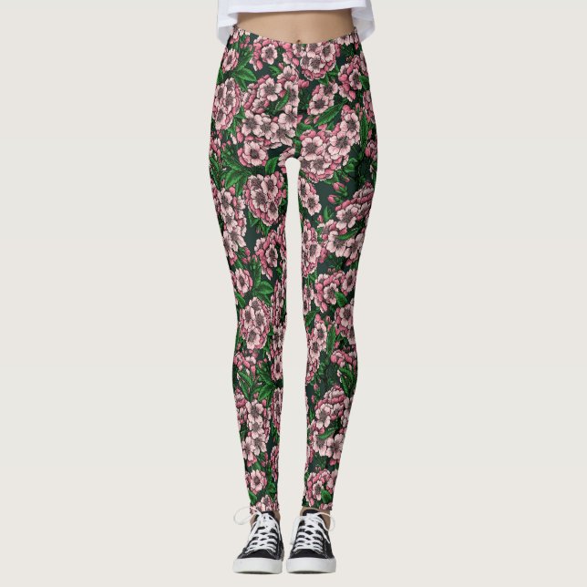 Leggings Fleur de cerisier 2 (Devant)