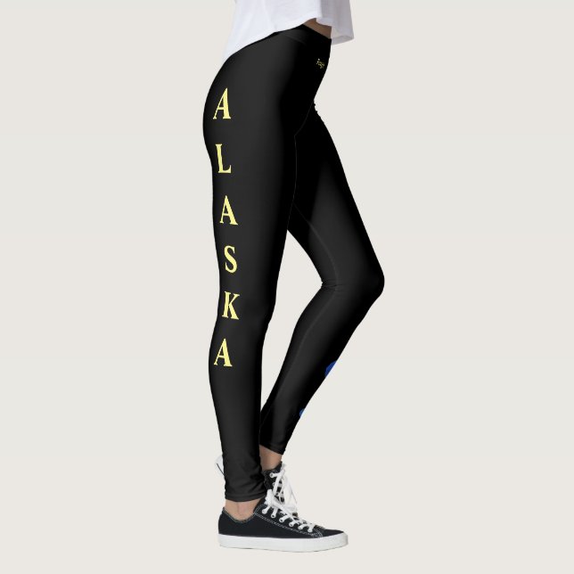 Leggings Fleur de l'État d'Alaska Myosotis des Alp (Droite)
