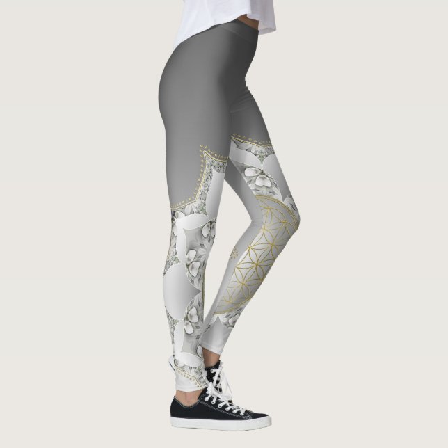 Leggings Fleur De Vie - Blossoms Mandala 1 (Droite)