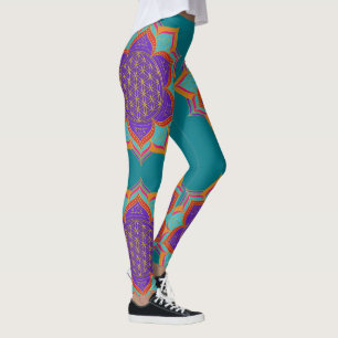 Leggings Fleur de vie - LOTUS ornements or I