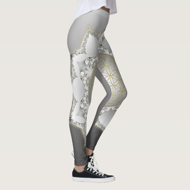 Leggings Fleur de Vie - Mandala Fleurs 1 (Droite)
