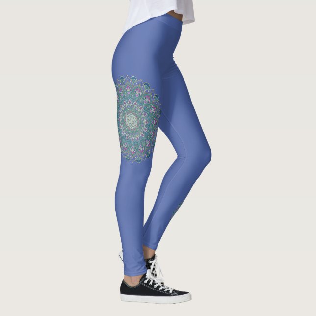 Leggings Fleur de Vie - Mandala Style Inde 1 (Droite)