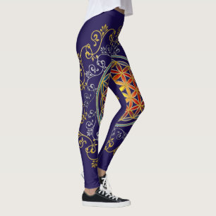 Leggings Fleur de Vie - Ornements Vintage Mandala 1