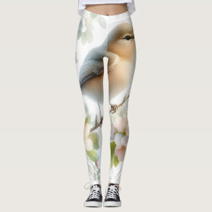 Leggings Fleur d'eau de cerisier à floraison printanière