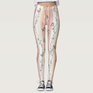 Leggings Fleur d'élégant papillon (12)