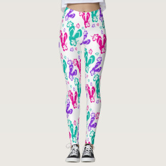 Leggings Fleur d'été Flip Flops