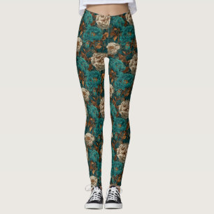 Leggings Fleur d'Œillet Fitness Mode Carnation Étincelle