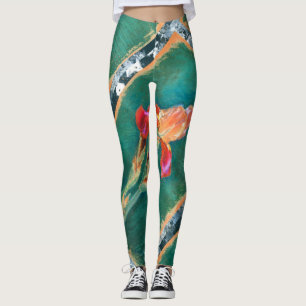 Leggings Fleur Iris colorée