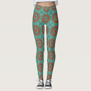 Leggings Fleur mandalaic hypnotique