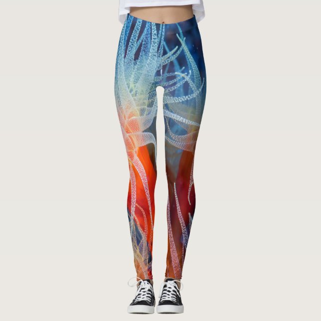Leggings Fleur marine (Devant)