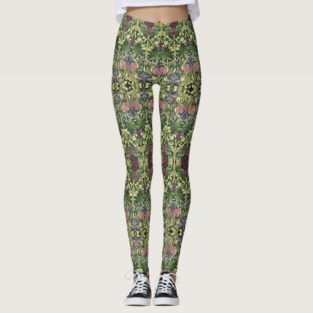 Leggings Fleur originale victorienne inspirée de William Mo (Devant)