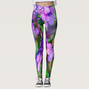 Leggings Fleur pourpre Twist et Shout Hydrangea