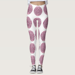 Leggings Fleur rose mousseuse de la vie