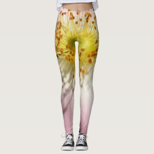 Leggings Fleur rose sauvage