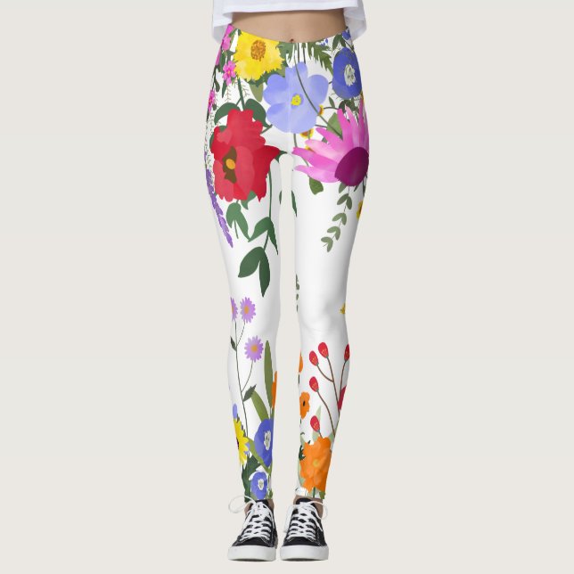 Leggings fleur sauvage (Devant)