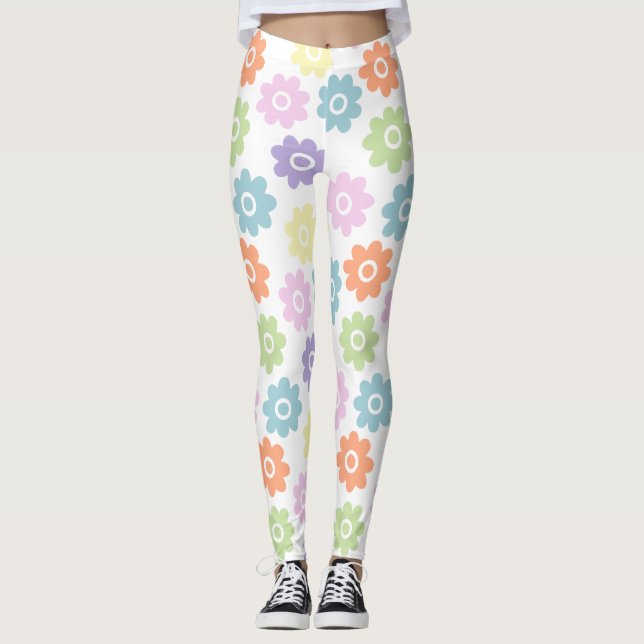 Leggings Fleur sauvage du printemps (Devant)