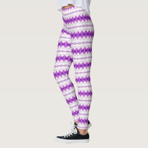 Leggings fleur violette