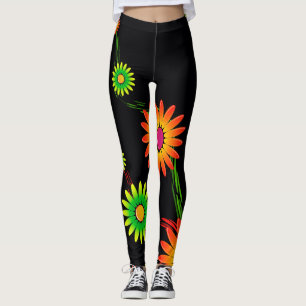 Leggings Fleurs