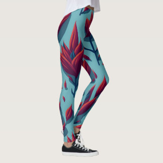 Leggings fleurs