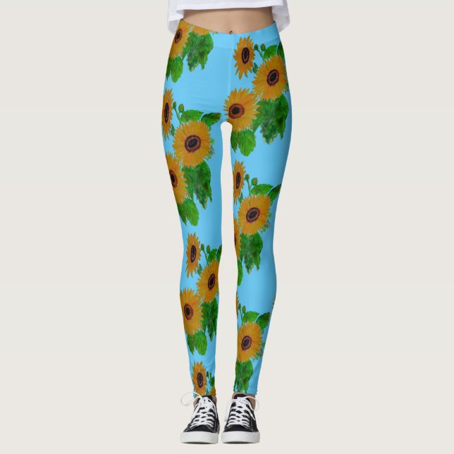 Leggings fleurs (Devant)