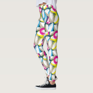 Leggings Fleurs aquarelles colorées