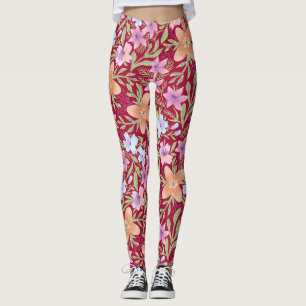 Leggings Fleurs colorées