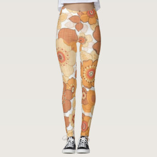 Leggings Fleurs colorées motif