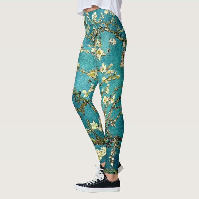 Leggings Fleurs d'amandier de Van Gogh Impressionnisme clas (Gauche)