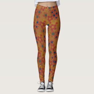 Leggings Fleurs d'aquarelle vintage motif