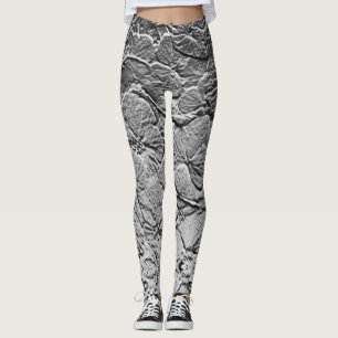 Leggings Fleurs d'argent
