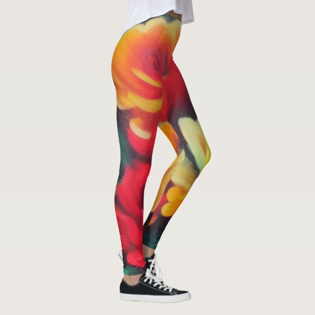 Leggings Fleurs d'automne (Droite)