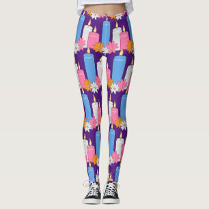 Leggings Fleurs de bougies éclairantes Thunder_Cove