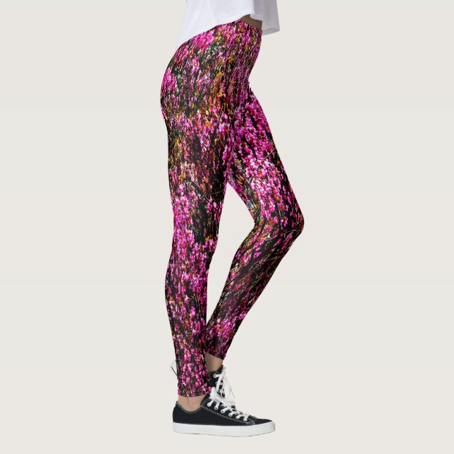Leggings Fleurs de bourgeon rouge.......... (Droite)
