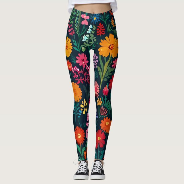 LEGGINGS FLEURS DE JARDIN (Devant)